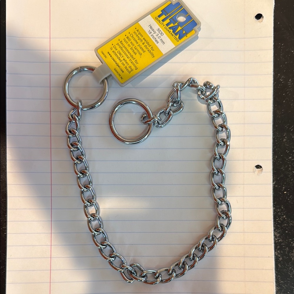 Titan Heavy 3.0mm 18in Dog Collar